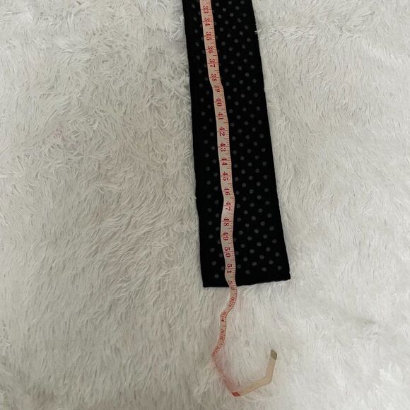 Women Vintage Coach Polka Dot Wool Scarf in Dark Gray One Size - Picture 8 of 8